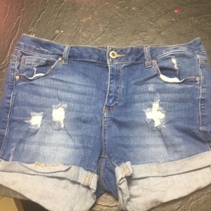 Denim shorts